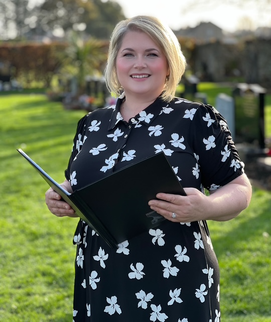 Lorna leading a ceremony